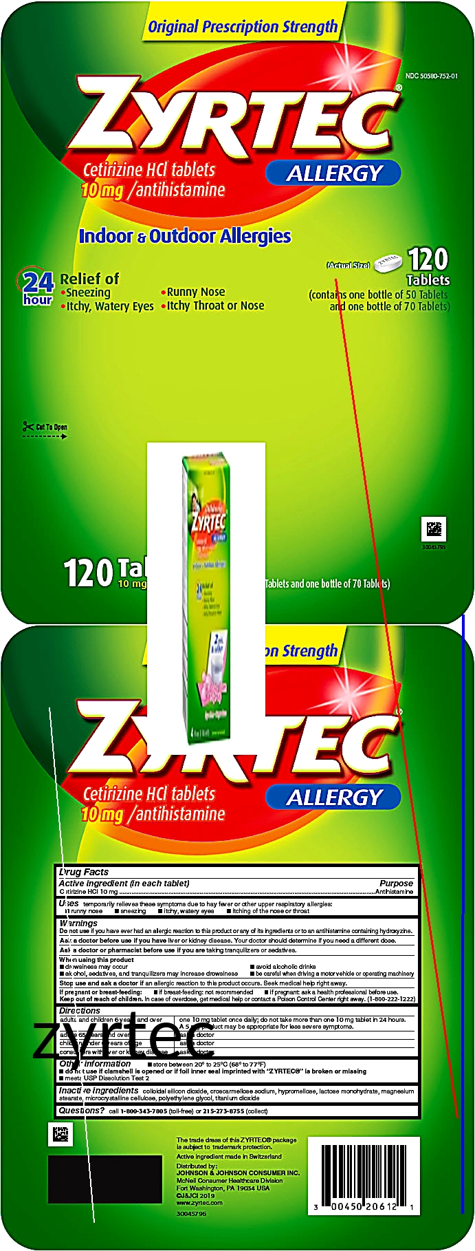 Prix d'une boite de zyrtec